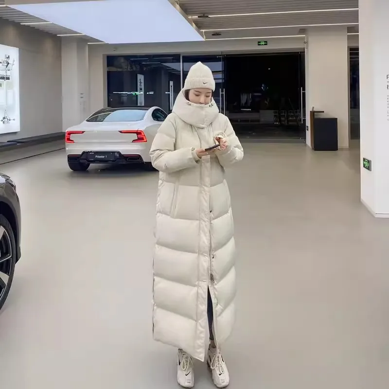 Женское пуховое пальто с капюшоном цвет в ассортименте