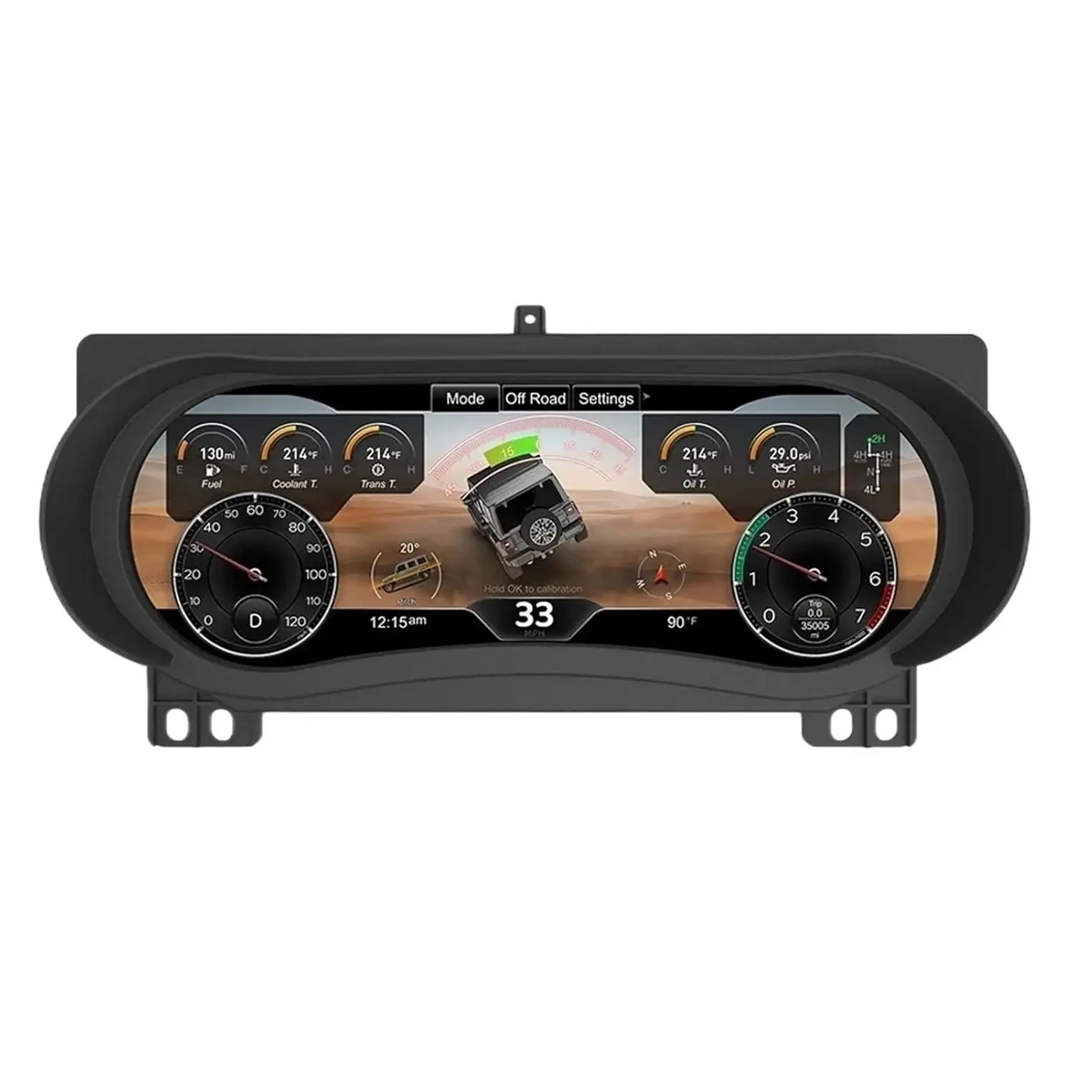 

Цифровой дисплей приборной панели для Jeep Wrangler JL 2018-2023, спидометр, 12,3-дюймовый HD-экран, 1920*720/2S, быстрый запуск/Plug&Play