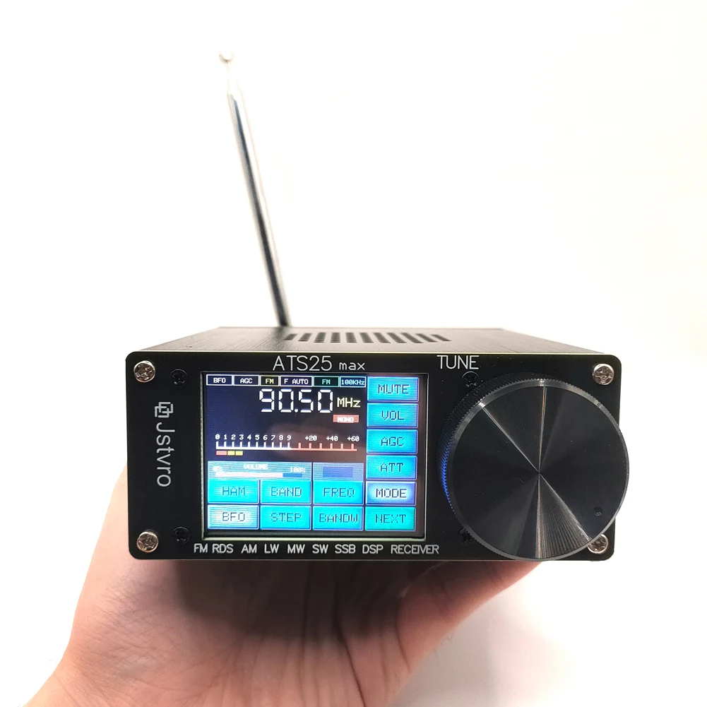 

Полнодиапазонный радиоприемник ATS25 Max Si4732, FM RDS AM LW MW SW SSB приемник DSP, сенсорный экран 2,4 дюйма с антенной, радио рекордер