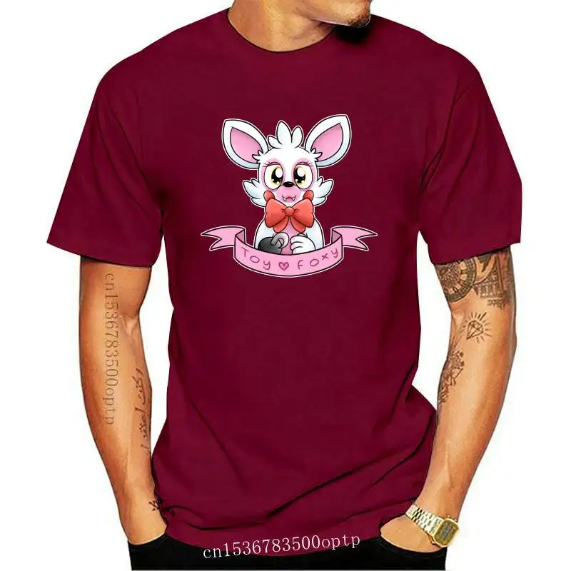 

Camiseta con estampado 3D para hombre y mujer, camisa divertida de juguete, Foxy Mangle, gráfico FNAF, nueva