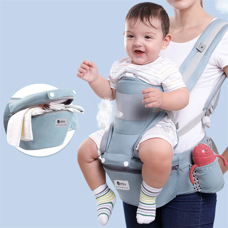 

Ergonomic Backpack Baby Carrier Baby Hipseat Carrier Carrying For Children Baby Wrap Sling For Baby Travel 0-48 Months Useable