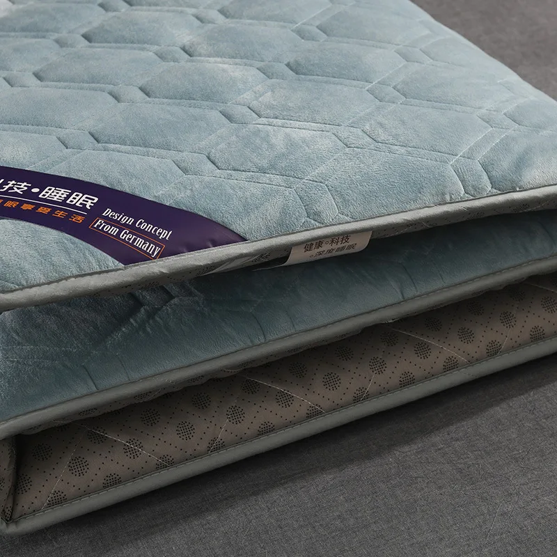 Двухместная одноместная Флисовая теплая зимняя кровать VESCOVO 90*200 120*200 150*200 180*200 |