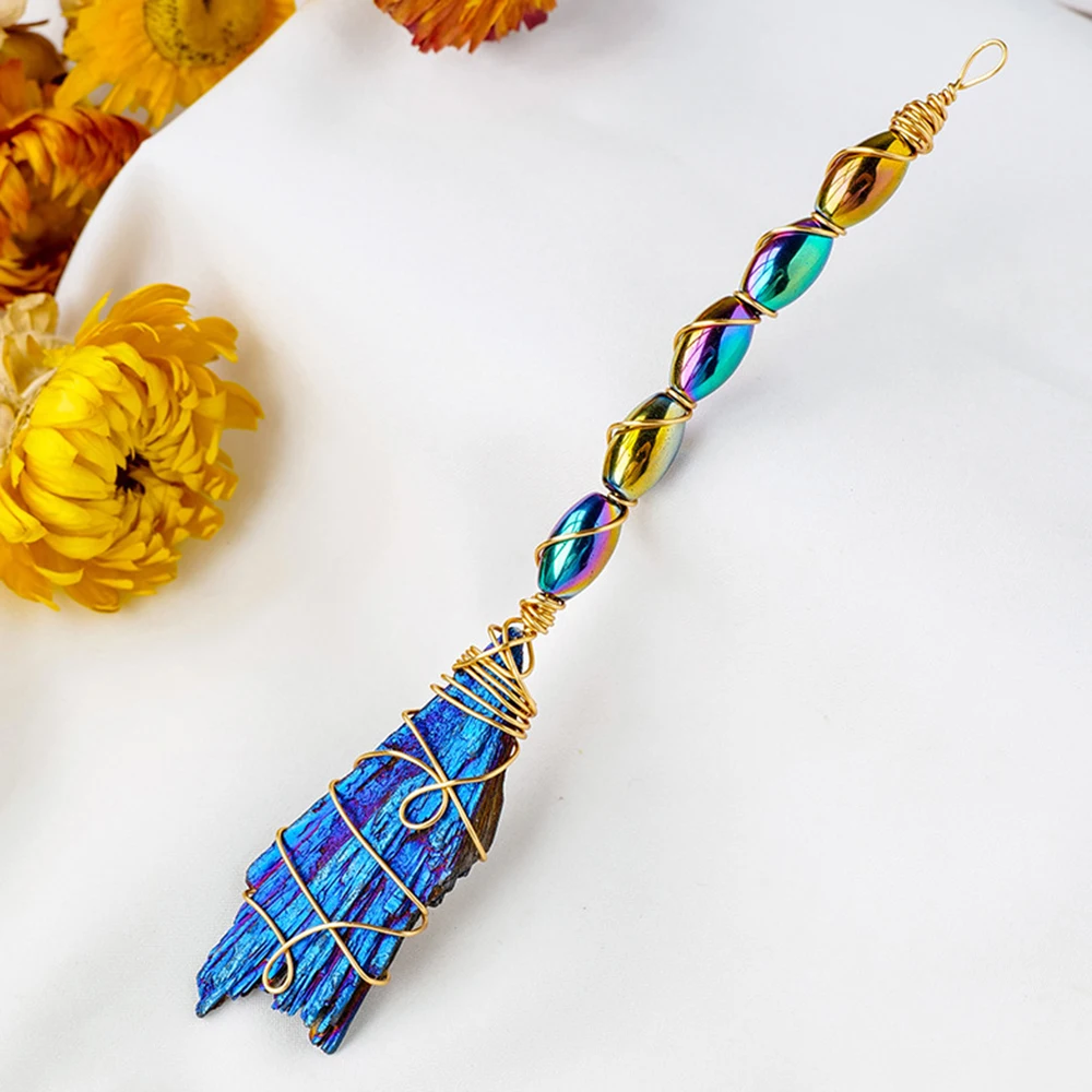 

Черный турмалин, брелок-метла ведьмы