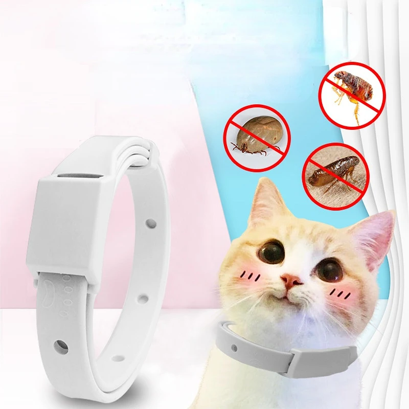 

Anti Flea Tick Collar For Cat Small Dog Antiparasitic 8Month Protection Adjustable Puppy Kitten Collar Breakaway Pet Accessories