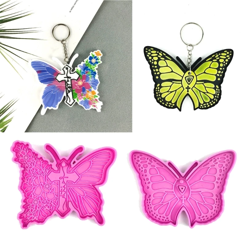 

Butterfly-shape Keychains Mold DIY Epoxy Craft Necklace Keychain Jewelry Mold