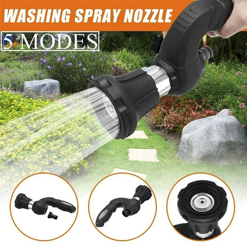 

Mighty Power Hose Blaster Fireman Nozzle Lawn Garden Super Powerful Home Original Car Washing by BulbHead Wash Water Your Lawn