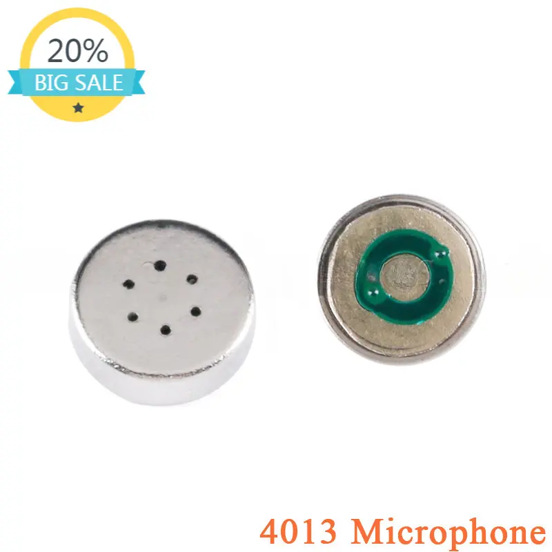 

20pcs 4013 Microphone MIC Condenser Electret 4*1.3mm Microphone Pickup 4x1.3mm MP3 Accessories