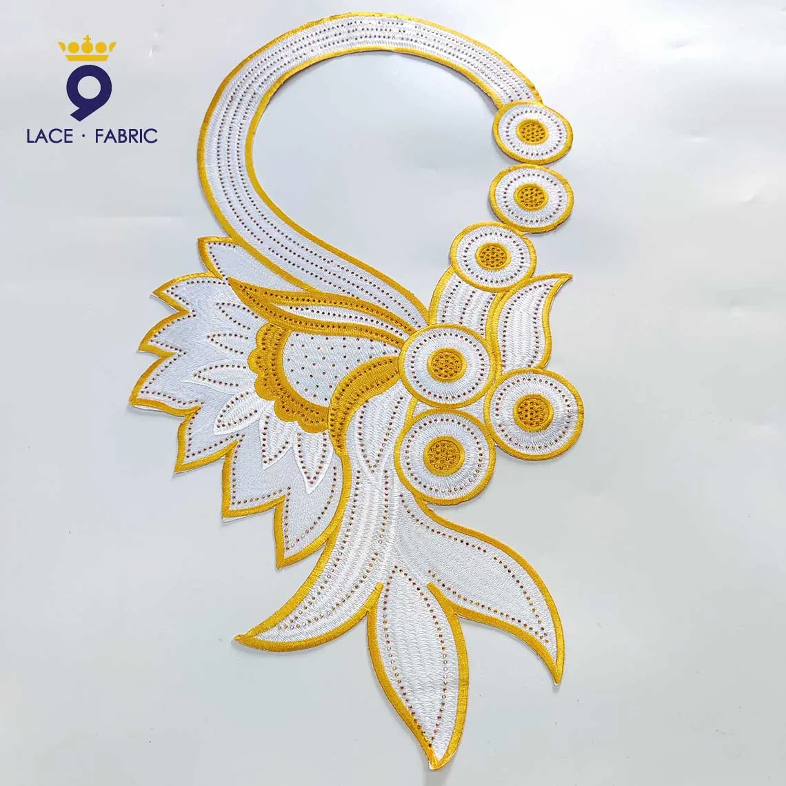 ДOKAKA LACE FABRIC Воротник из хлопка зеленый