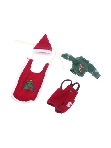 Рождественская одежда для кукол BJD 1/12