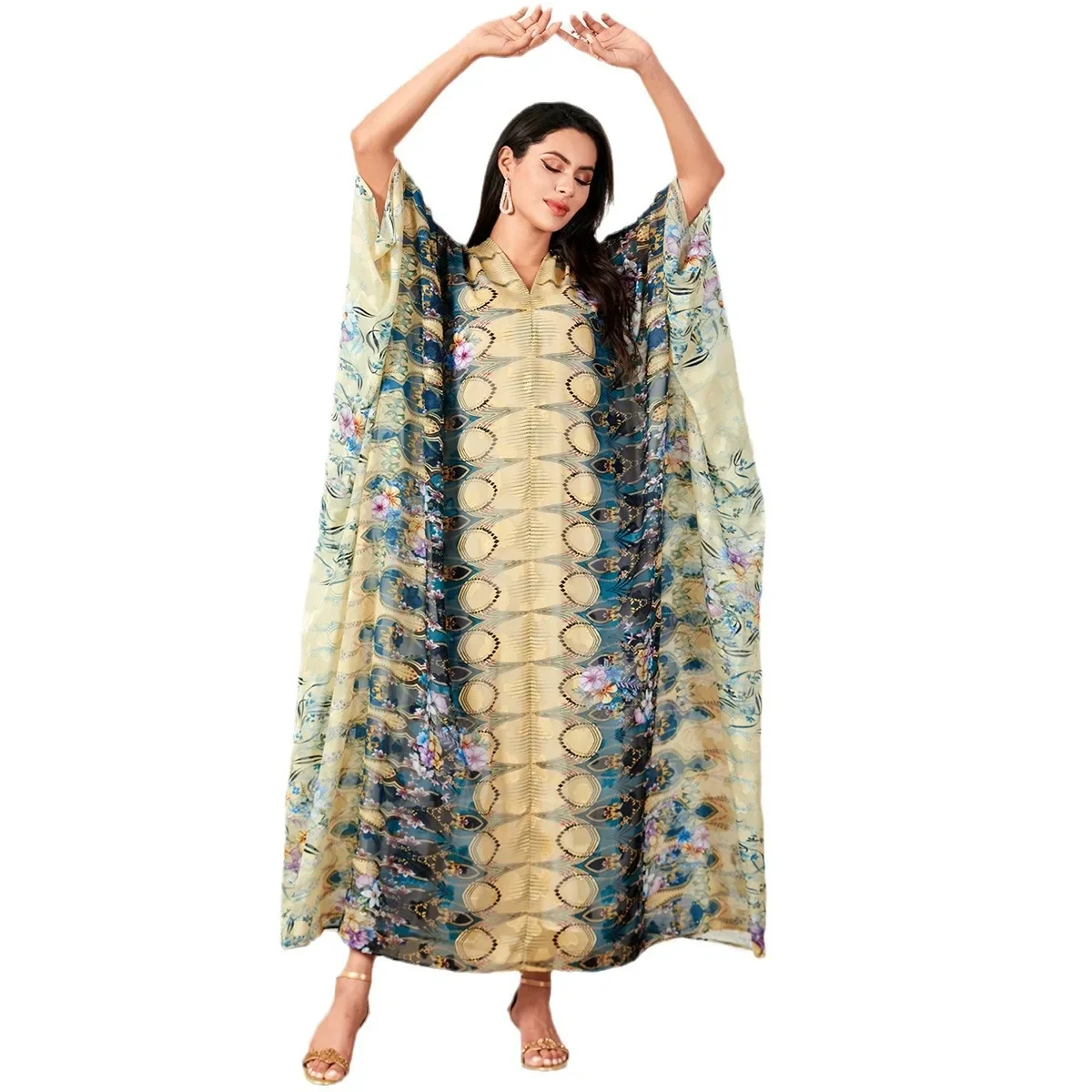 Женская одежда больших размеров мусульманский длинный халат в Саудовской Аравии