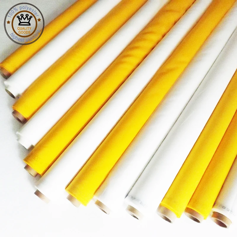 100 Polyester Screen Printing Mesh 32T 55um White 127/145/158/165/220/260/330cm Width Plain Weave Textiling Cloth