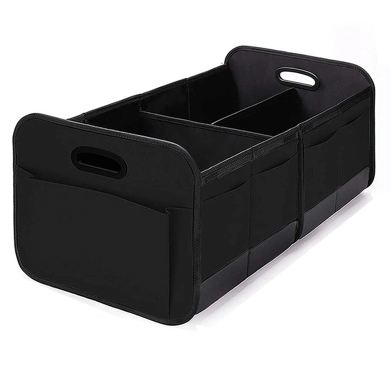 Car Foldable Trunk Large Capacity Multi-Pocket Waterproof Storage Box Wine Shopping Storage Box Trunk Car Storage Box