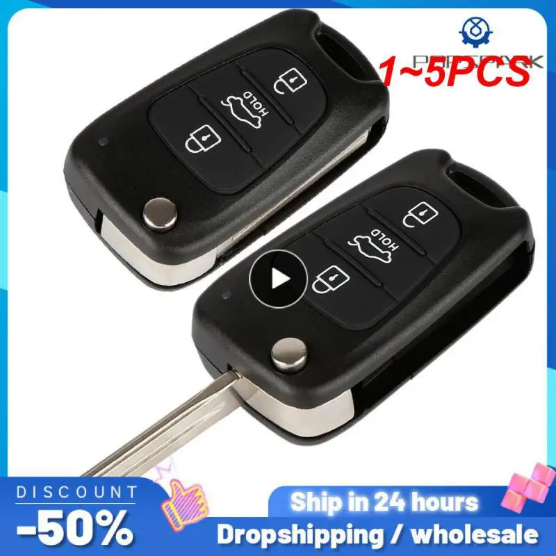 

Откидной Чехол для автомобильного ключа с дистанционным управлением, 1 ~ 5 шт, для Hyundai Solaris ix35 ix45 ELANTRA Santa Fe HB20 Verna HY15/HY20/TOY40 Blade, 3 кнопки