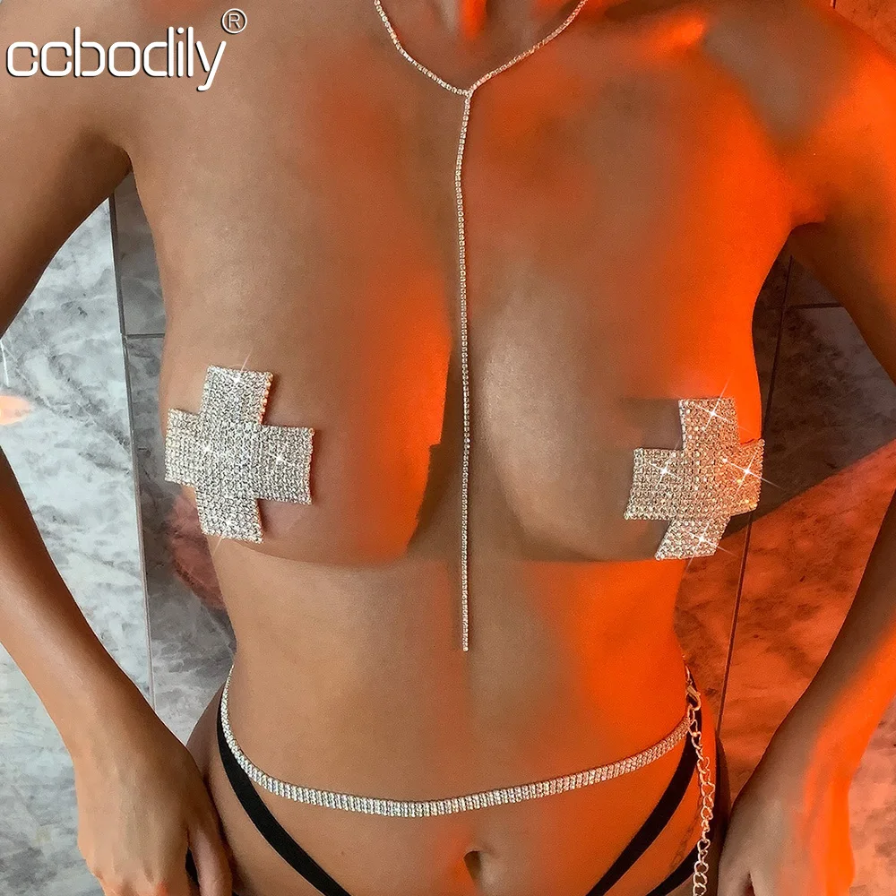 Sexy New Metal Nipple Covers For Women Silver Rhinestone Stainlesssteel Bra Nipple Pasties Reusable Cross Shape Nipple Stickers