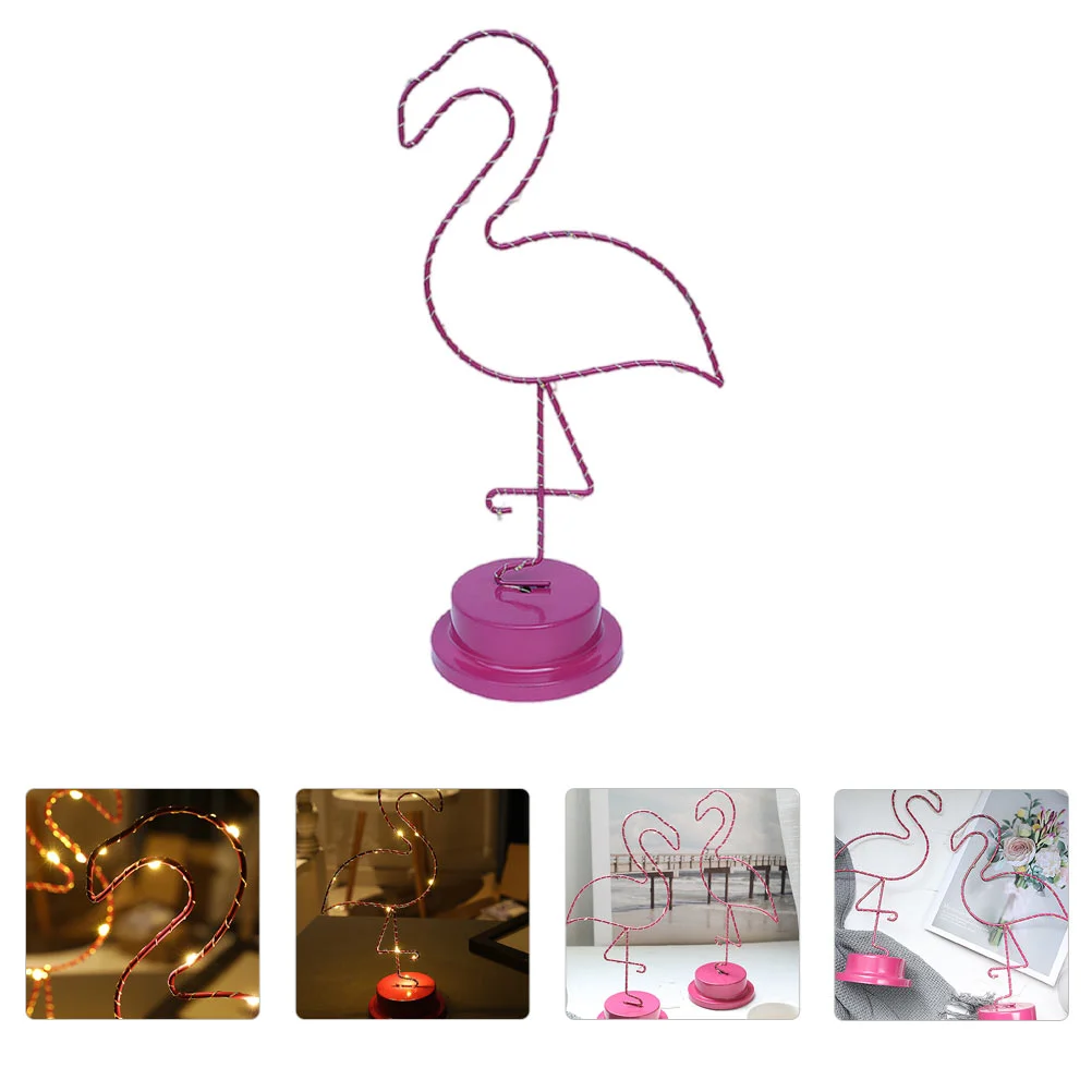 

LED Girly Wrought Iron Modeling Lamp Bedroom Night Light