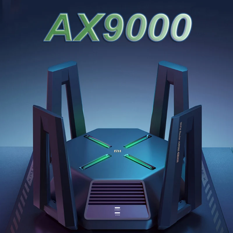 Xiaomi Mi AX9000 Router WiFi6 Enhanced Edition Tri-Band USB3.0 Wireless Mesh Network Game Acceleration Repeater 12 Antennas