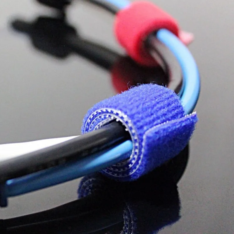 

1 Meter Hook Loop Wire Holder Computer Data Cable Storage Harness Cable Management Strap Artifact Cable Ties Harness Finishing