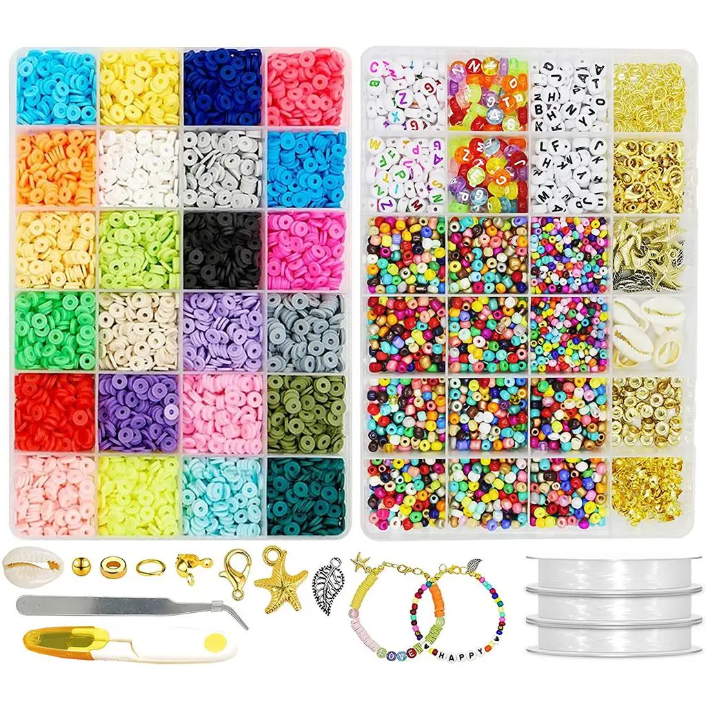 

Плоские бусины ручной работы из 7905 глины