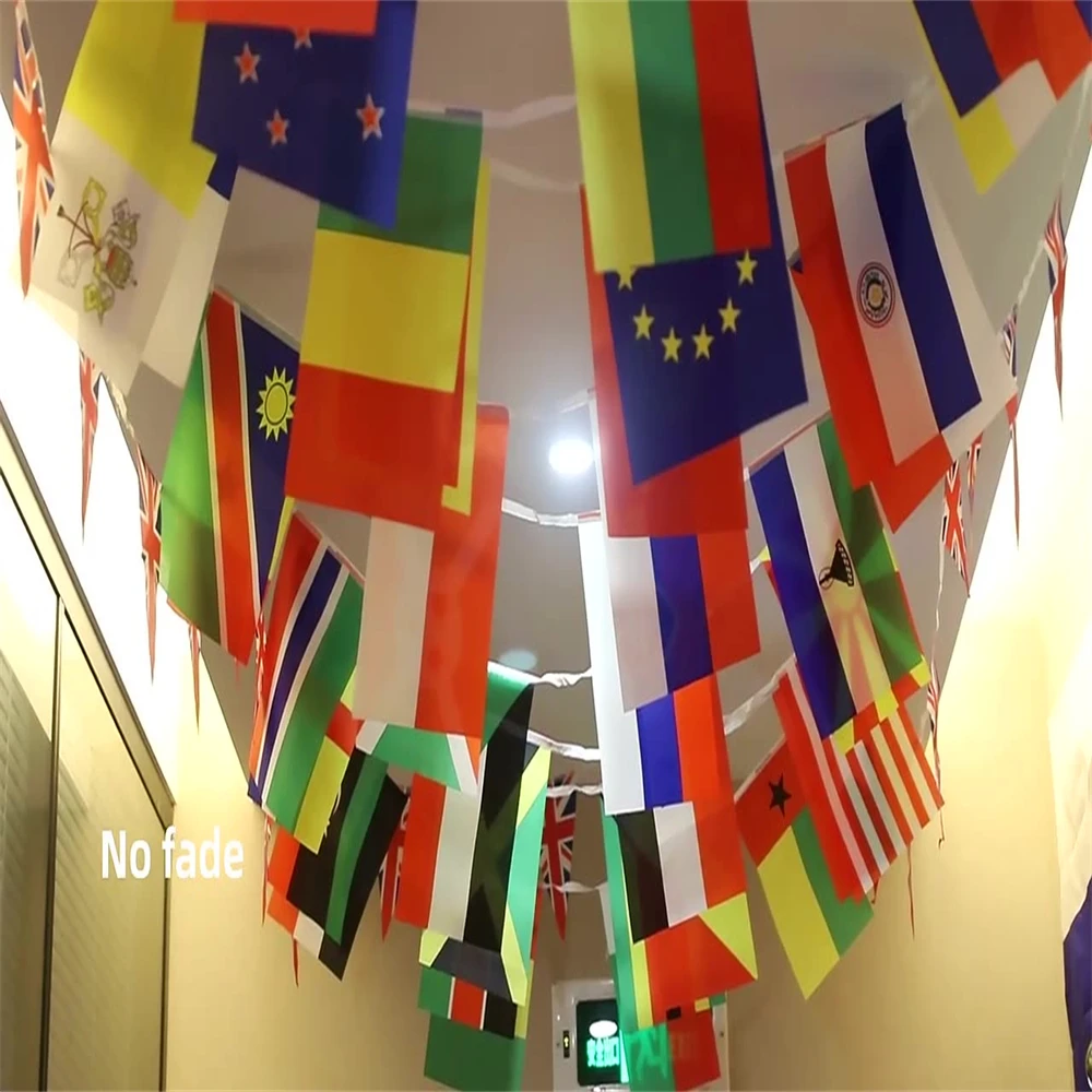 

Qatar World Cup top 32 and bar fans of various countries hang polyester flags SXGGC01