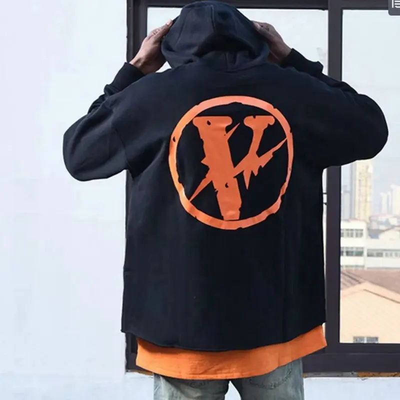

Свитшот VLONE мужской/женский, худи из 100% хлопка, брендовая уличная одежда в стиле хип-хоп, США