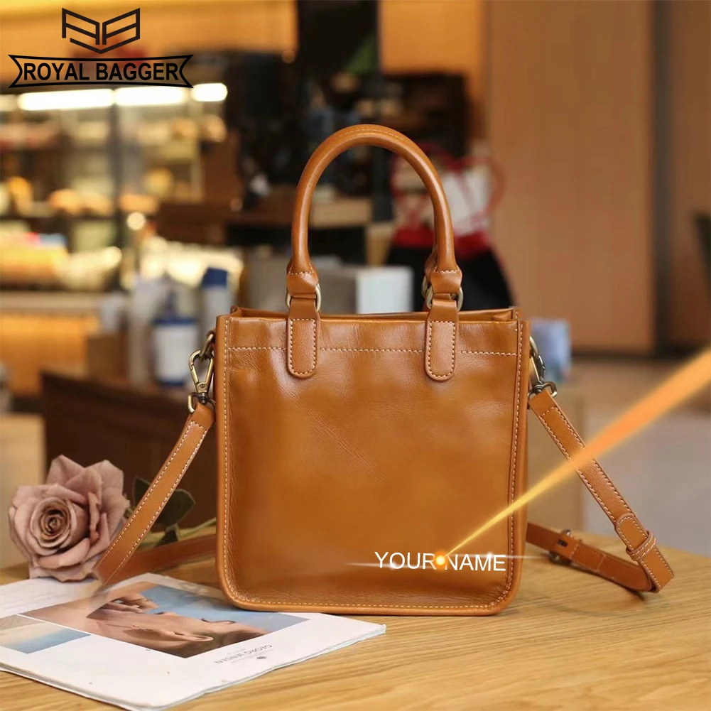 

Женская сумка из натуральной коровьей кожи, с ручками сверху