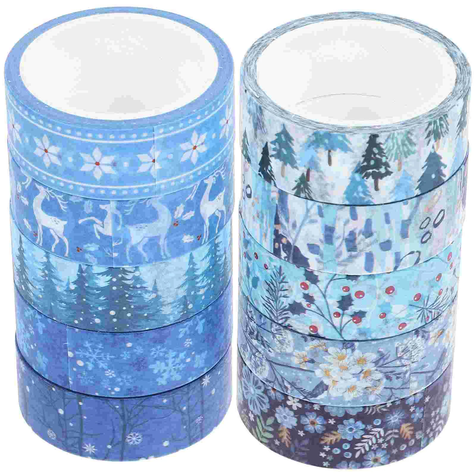 

Washi Tape Journaling Gift Wrapping Stickers Winter Decorative Tapes Printing Christmas