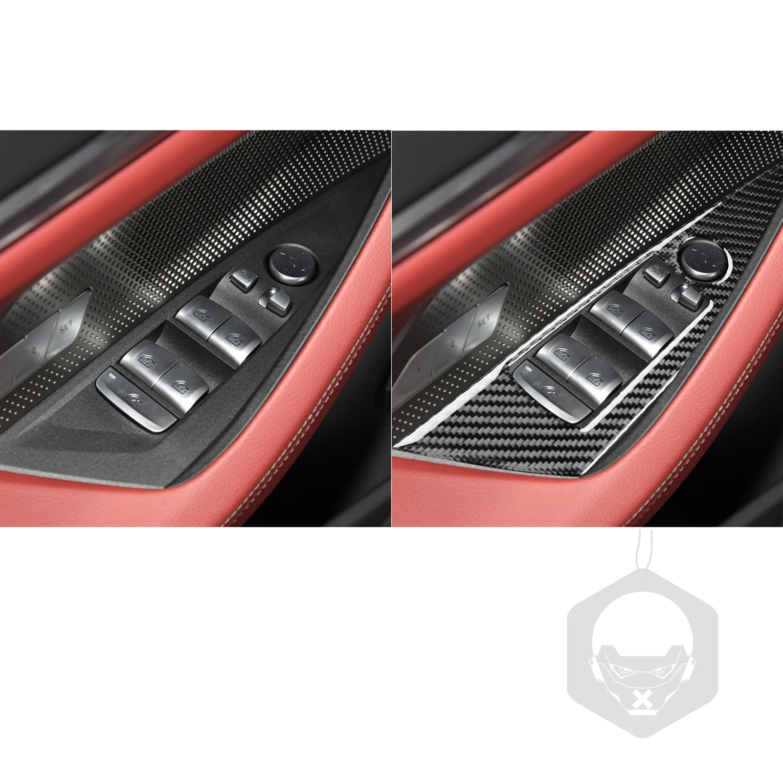 Для BMW 4-й серии G22 G23 G26 2021-2024 настоящая наклейка из углеродного волокна для