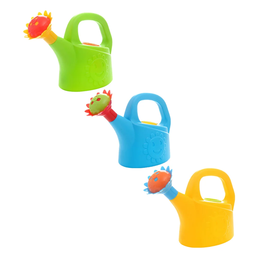 

3Pcs Household Watering Cans Multi-function Garden Toys Plastic Watering Pots Bathing Supply