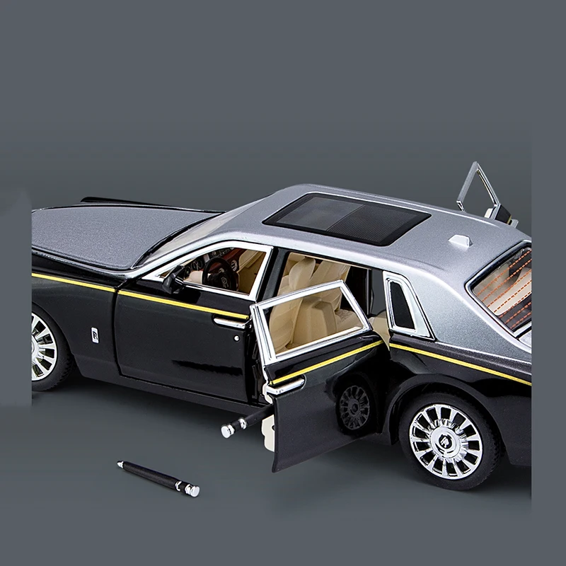 1:24 R0lls-R0yce Phantom роскошный автомобиль из сплава элитная модель литье под давлением