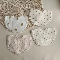 2022 korean baby burp cloths infant bibs baby washcloth muslin baby bib reusable absorbent infant stuff bandana accessories