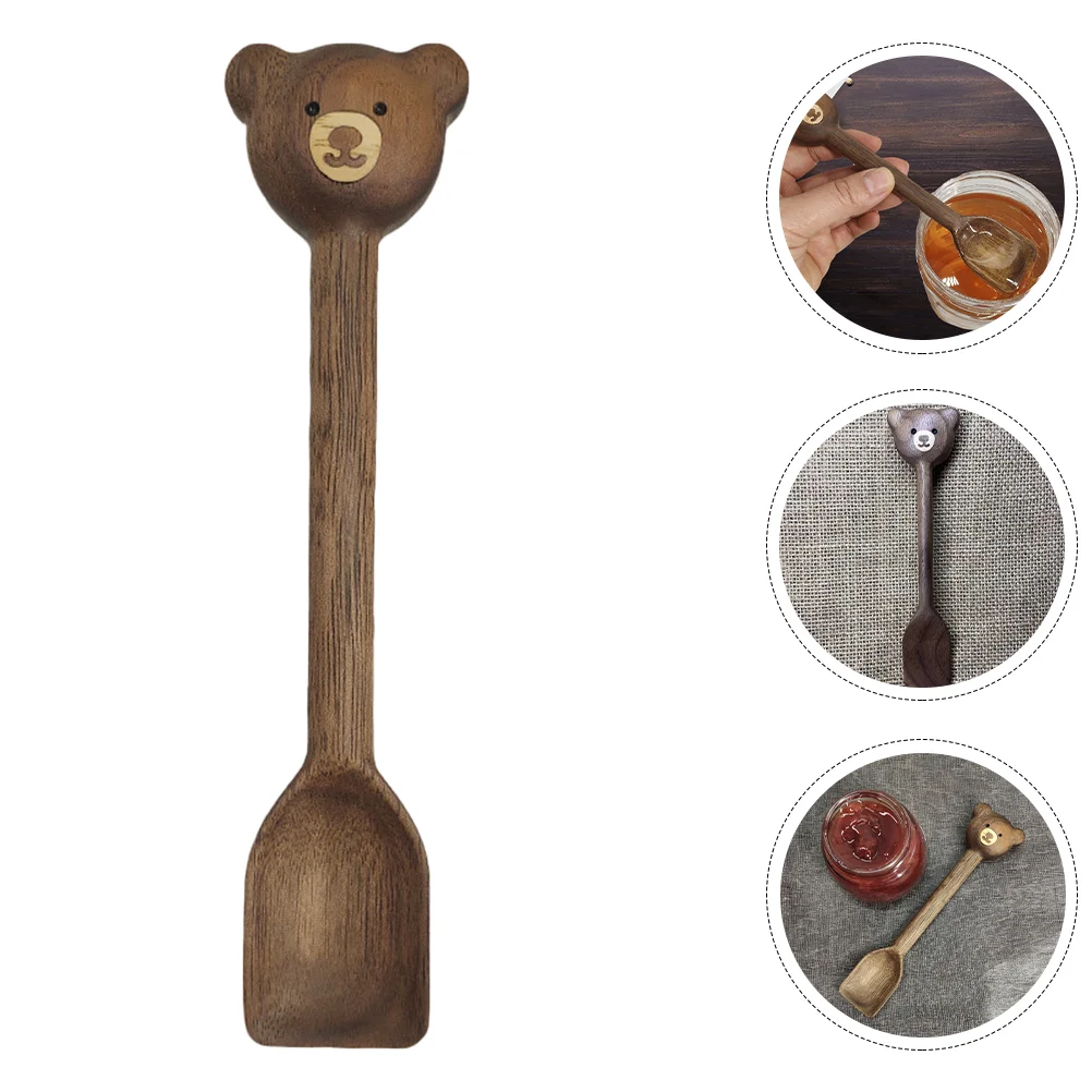 

Small Wooden Spoons Tasting Spoons Mixing Spoon Long Honey Spoons for Tea