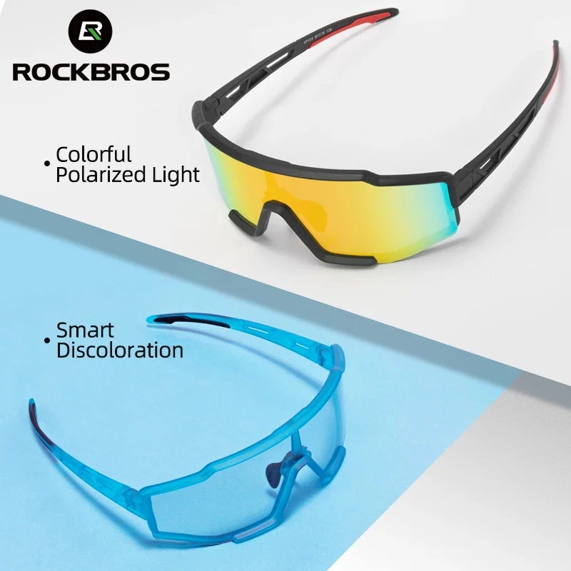 

ROCKBROS MTB Road Bike Cycling Glasses Men Women Polarized Lens Bicycle Riding Glasses Outdoor Sports Sunglasses Eyewear Goggles
