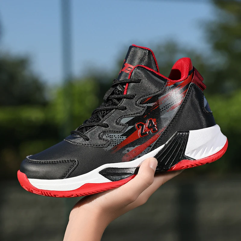 Boys Basketball Children Shoes 2022 High Top Youth Leisure Children's Shoes High Quality Running Girls Shoes Big Size 31-40