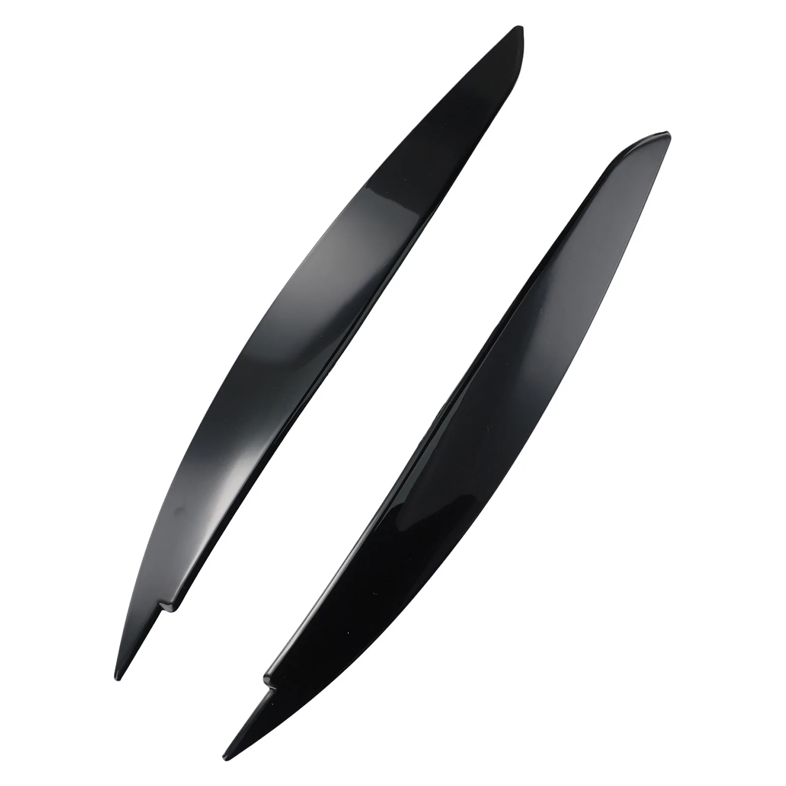 

Eyebrows Eye Lid Covers 2PCS ABS Accessories Black Easy To Install Headlight Eye Lid Covers New Useful Durable