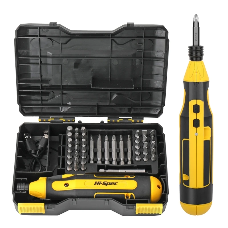 

44 Packs/set Mini Cordless Screwdriver Kit with Case Usb Rechargeable Electric