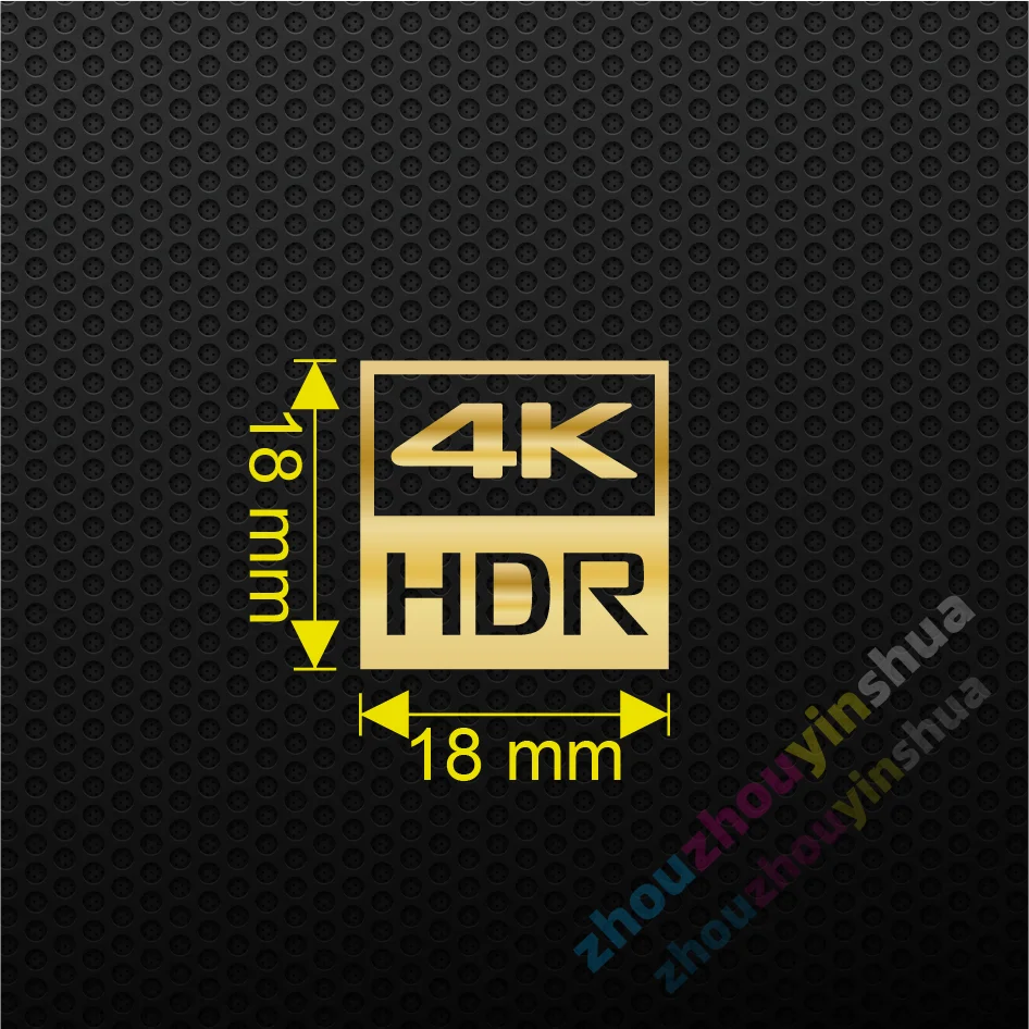 Металлическая наклейка ZHOUYAN золотая