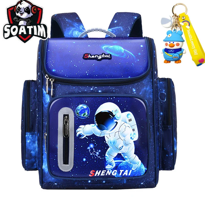 

Waterproof Children School bags Boys Kids Cartoon Schoolbag kindergarten Orthopedic Primary School backpack mochilas infantil