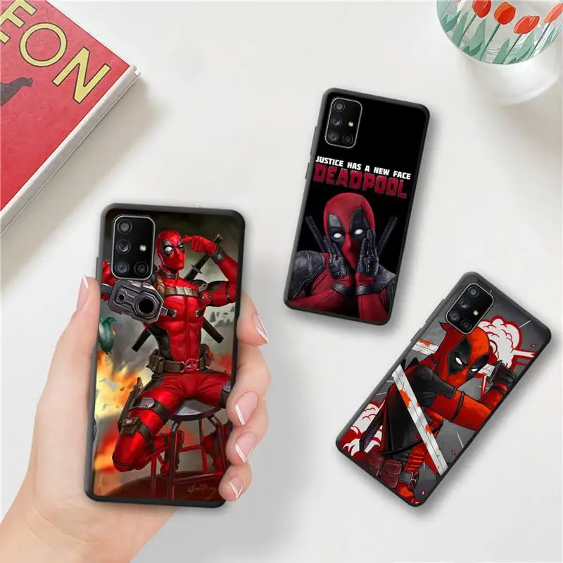 

Marvel deed pool Deadpool Phone Case For Samsung Galaxy A52 A21S A02S A12 A31 A81 A10 A30 A32 A50 A80 A71 A51 5G