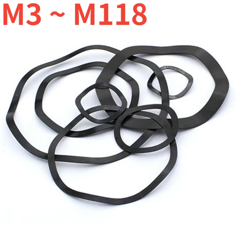 

Шайбы волновые пружины 65Mn черного цвета