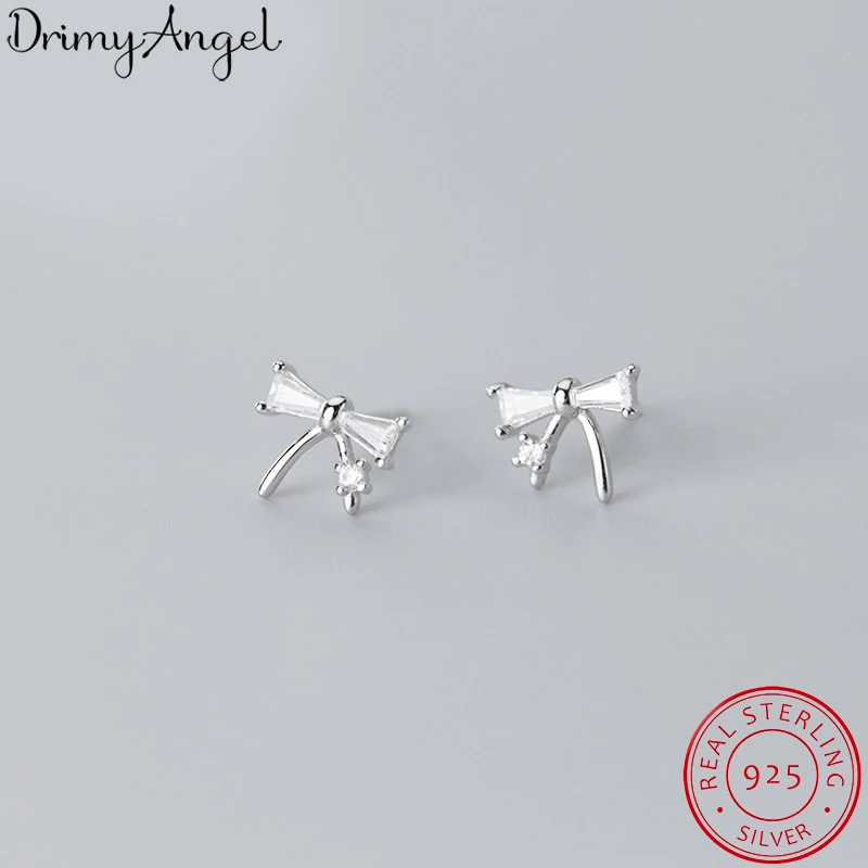 

Женские серьги из серебра 925 пробы, с бантом