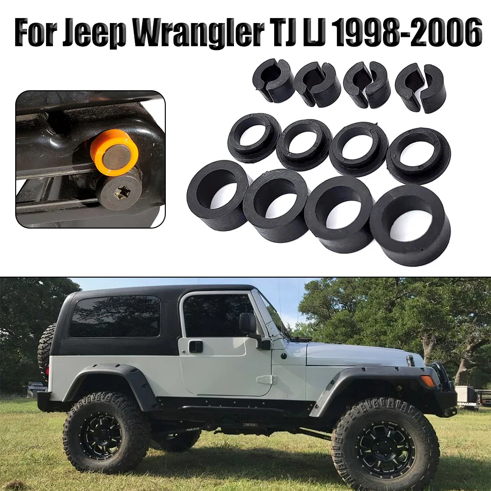 

Поддерживающие втулки, втулки сиденья для Jeep Wrangler TJ LJ 1998-2006, черные, прямая замена, левая и правая втулки сиденья, Новинка