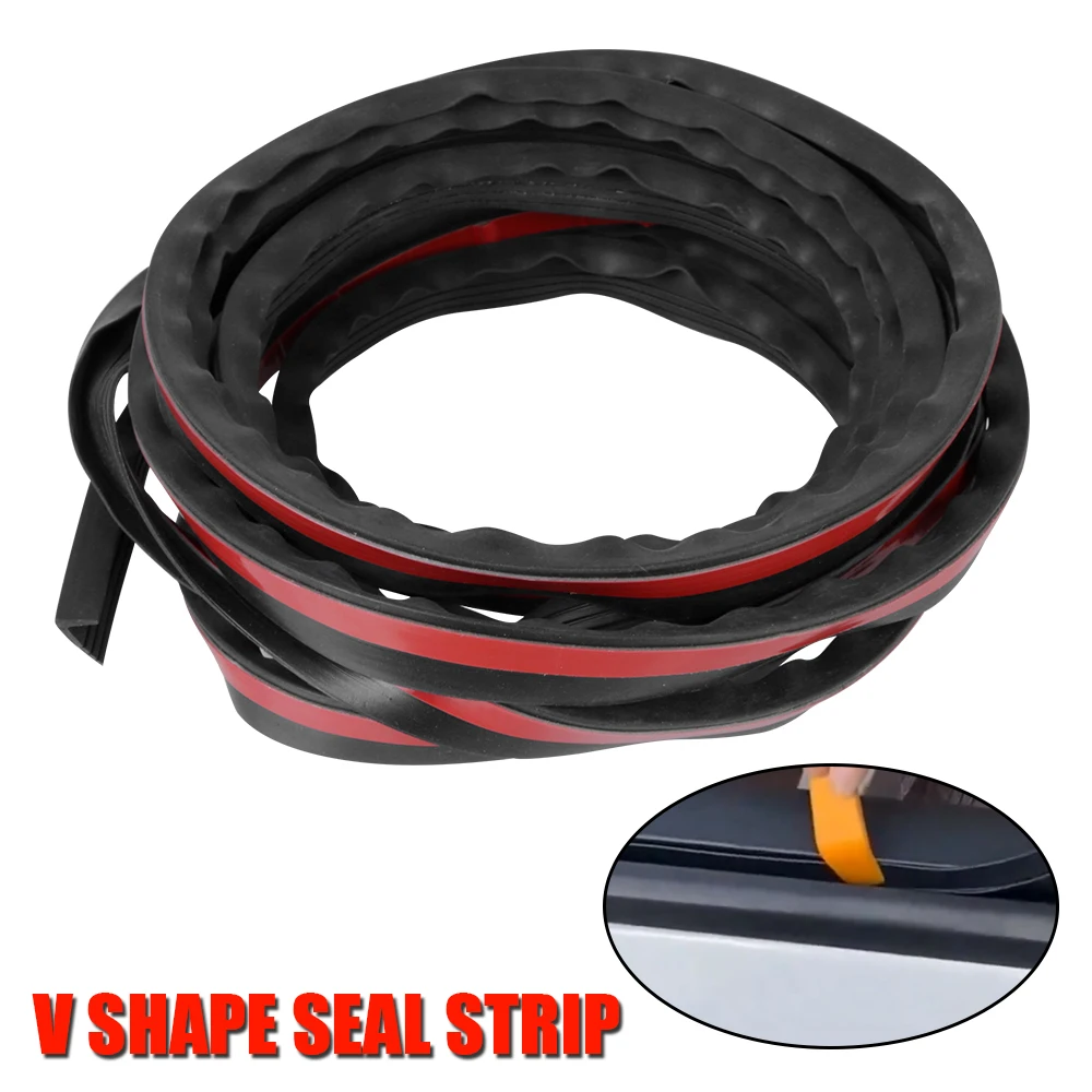 

Car Side Window Sealing Strip Auto Rubber Side Window Filler Noise Insulation Weatherstrip Car Window Seal Strip V Shape