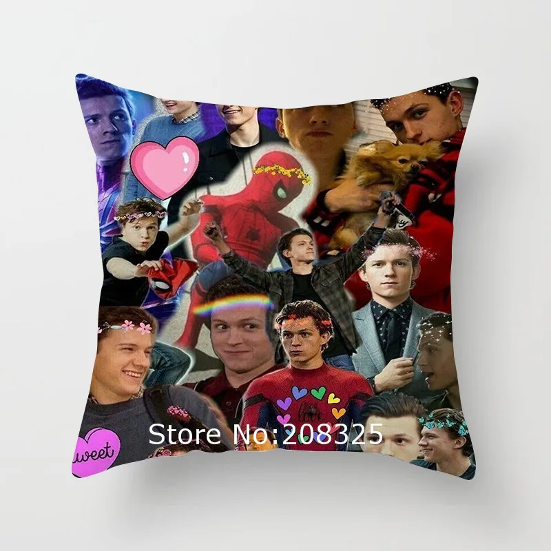 

ZENGIA Tom Holland Pillow case 45x45cm Decorative Pillow Cover For Sofa Home Decoration Pillowcase 45*45cm Cushion Cover