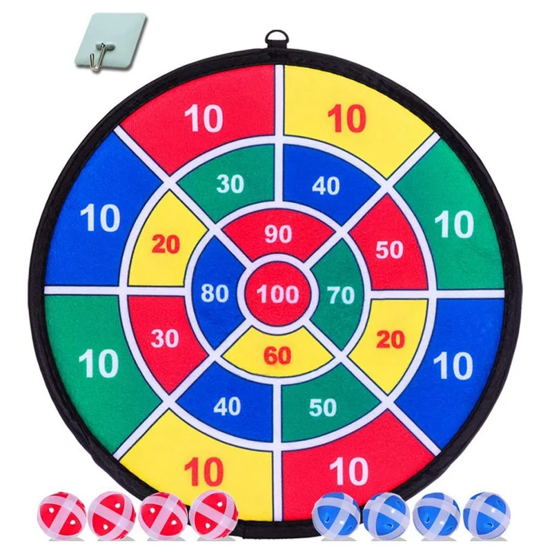 

Hot Kids Game Dart Board Set 8 Sticky Balls And 13.8 Inches (37Cm) Dartboard - Safe Dart Game - Gift For Kids