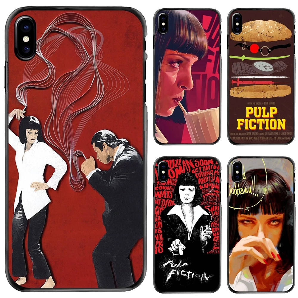 

For Apple iPhone 11 12 13 14 Pro MAX Mini 5 5S SE 6 6S 7 8 Plus 10 X XR XS Hard Phone Shell Case Mia wallace Pulp Fiction