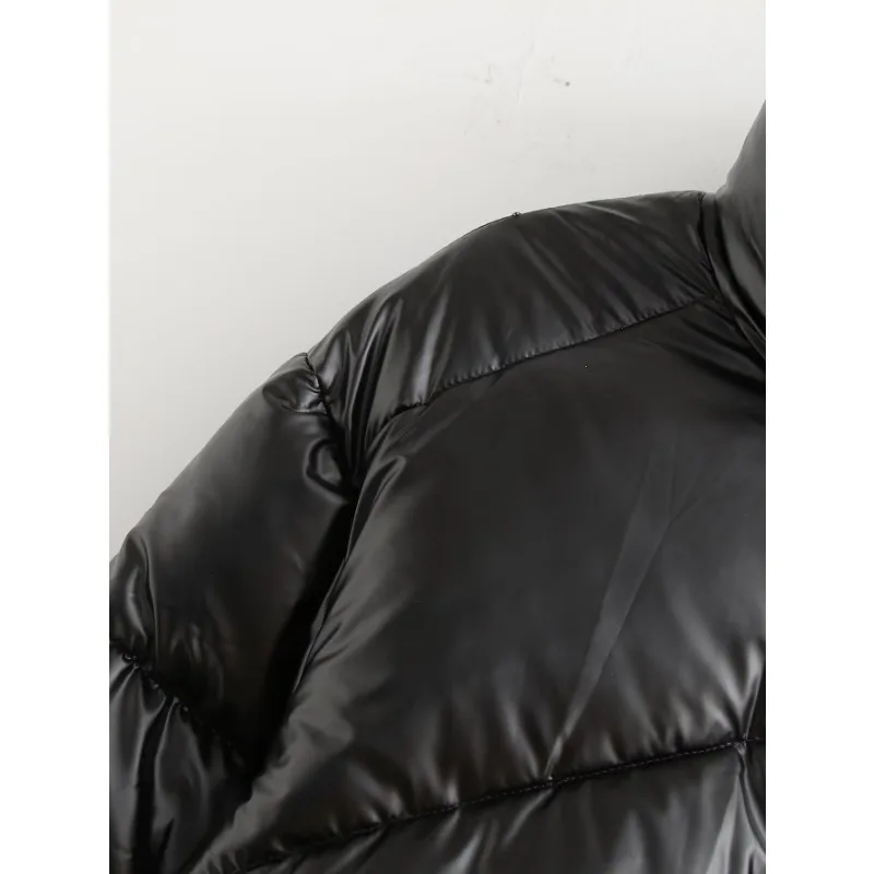 Черная парка TRAF ZR новинка верхняя одежда Зимняя модные женские парки элегантное