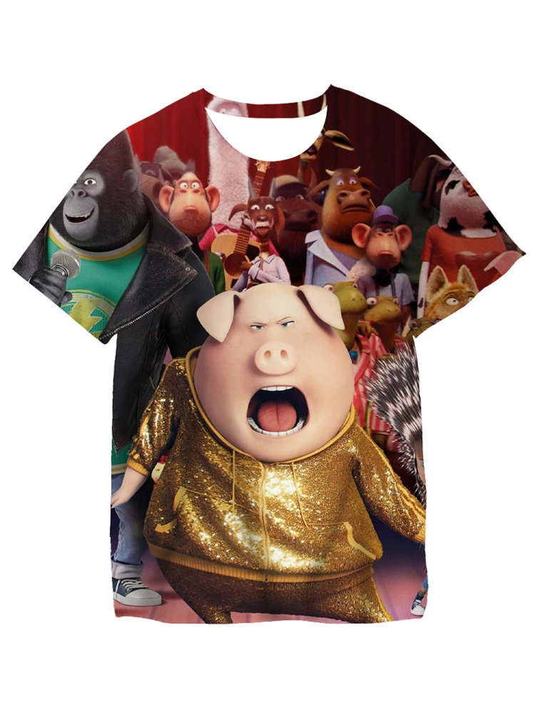 

2022 Summer Kids T-Shirts Boys Girls Tops Anime 3D Printing Harajuku Casual Graphics Streetwear Fashion Short Sleeve Shirts