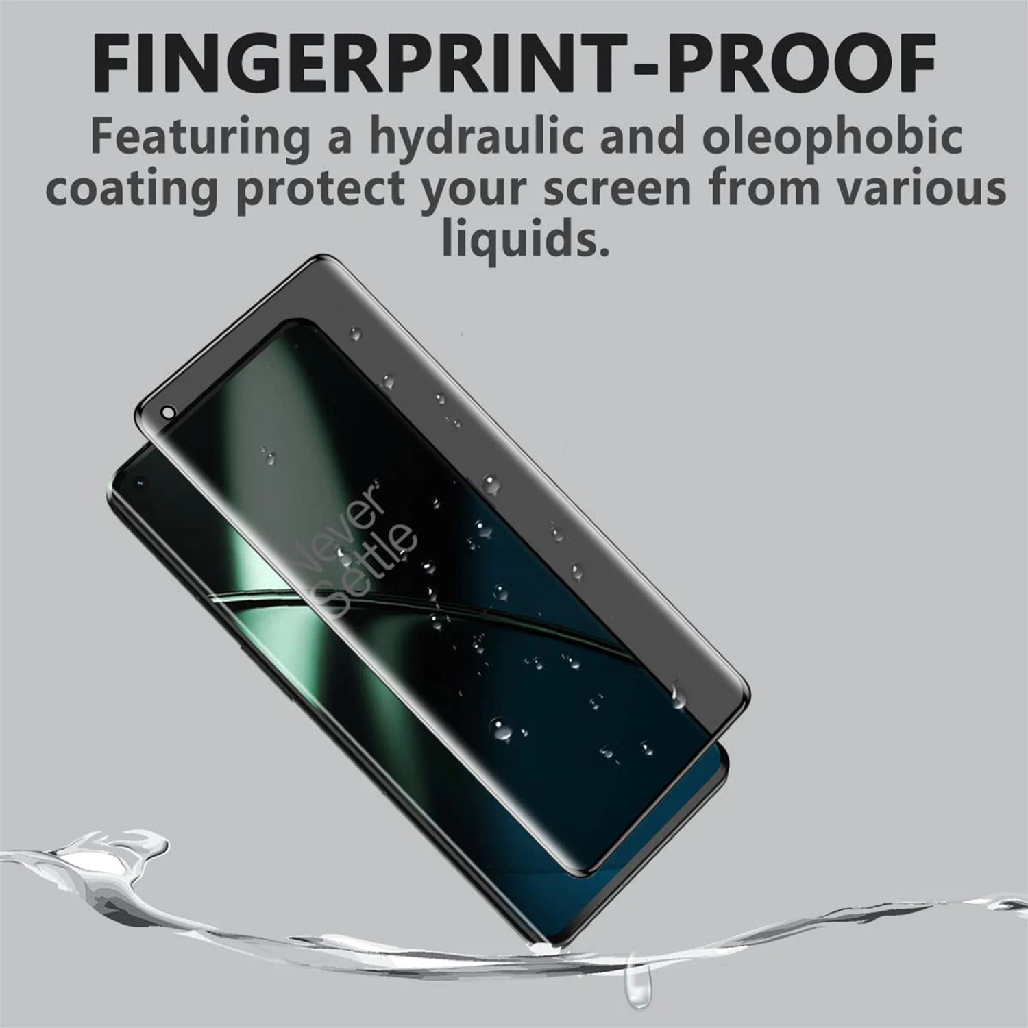1/4Pcs 3D Anti Spy Tempered Glass For OnePlus 11 Screen Protector Privacy Glass Film