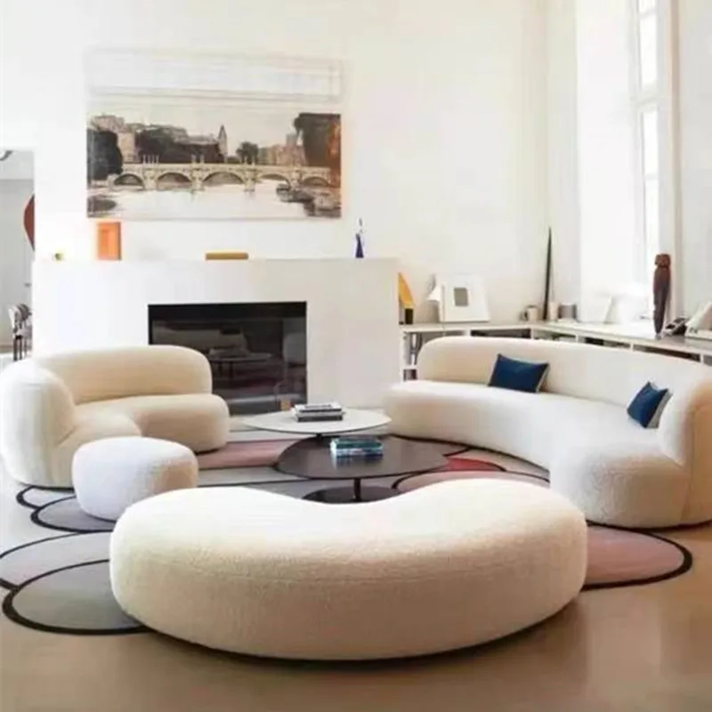 

Advanced customized Nordic postmodern minimalist club reception creative strange shape light luxury model room beauty salon