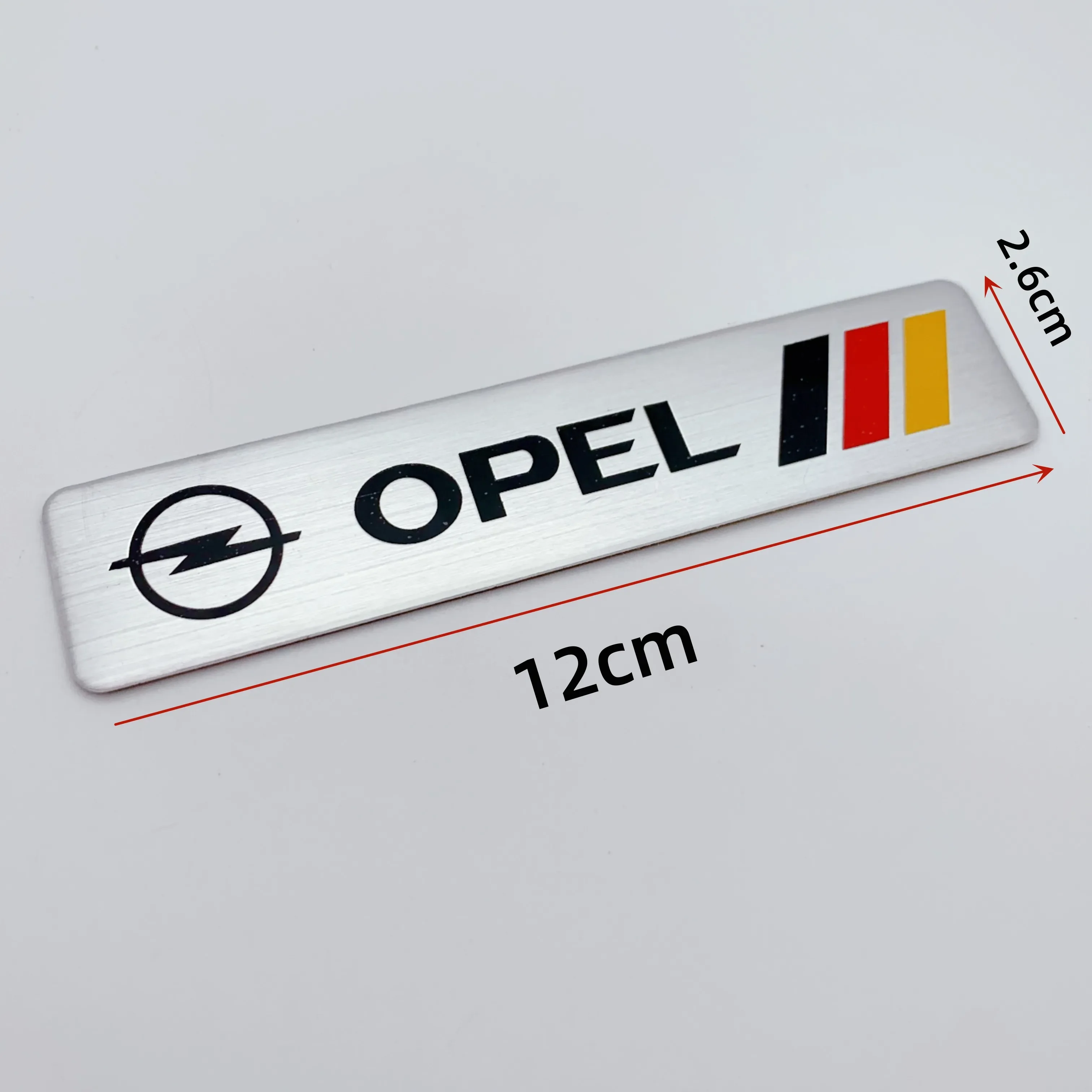 

Алюминиевые автомобильные наклейки с английскими буквами, аксессуары для OPEL Corsa, прямоугольная квадратная задняя крышка багажника, боковой кузов, модифицированная декоративная наклейка